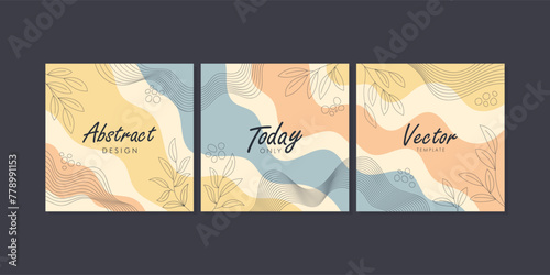 Sale square banner template for social media posts, mobile apps, banners design, web, and internet ads. Trendy abstract square template with colorful concept.