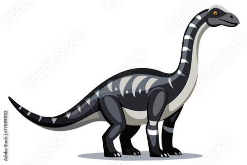 brachiosaurus-vector illustration-whit-background © Jutish