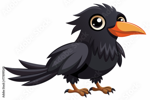 cute-crow-vector illustration 