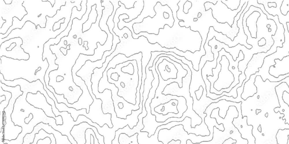 Geographic mountain contours vector abstract background, topographic contours map background with geometric lines, Blank Detailed Topographic Contour Map.