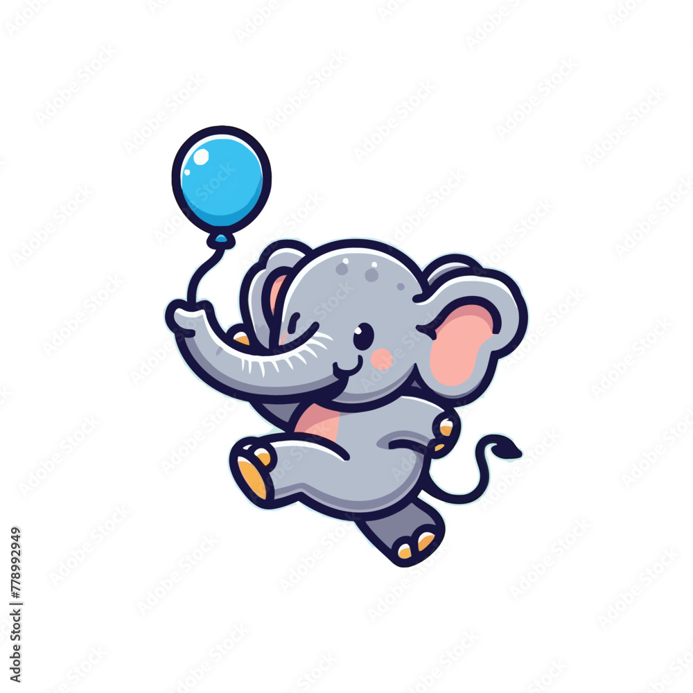 Elephant Cartoon Illustration
