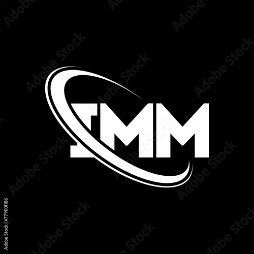 IMM logo. IMM letter. IMM letter logo design. Initials IMM logo linked with circle and uppercase monogram logo. IMM typography for technology, business and real estate brand. photo