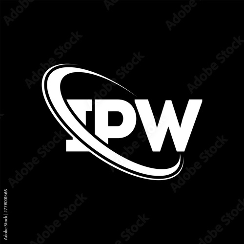 IPW logo. IPW letter. IPW letter logo design. Initials IPW logo linked with circle and uppercase monogram logo. IPW typography for technology, business and real estate brand. photo