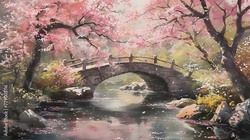 Blossoming Bridge of Peace. n