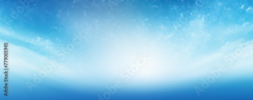 Sky Blue white glowing grainy gradient background texture with blank copy space for text photo or product presentation © Celina
