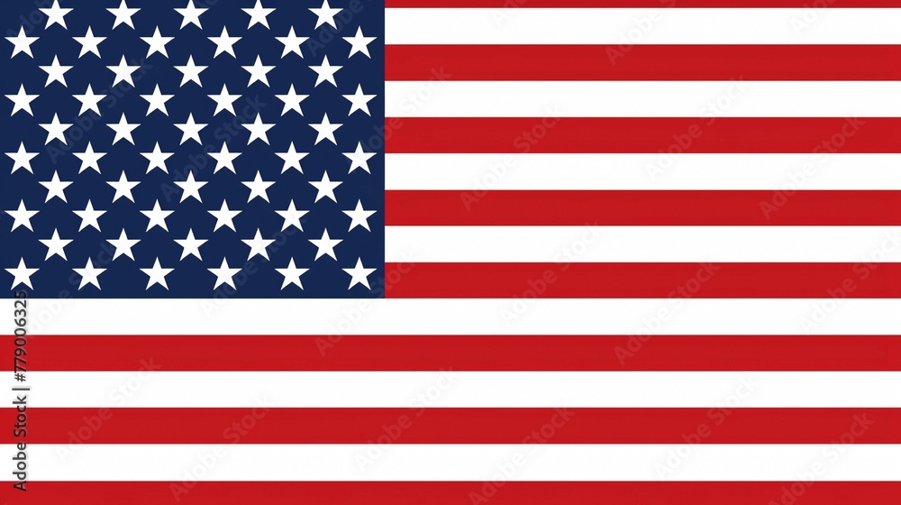 Fototapeta premium A american flag independence day