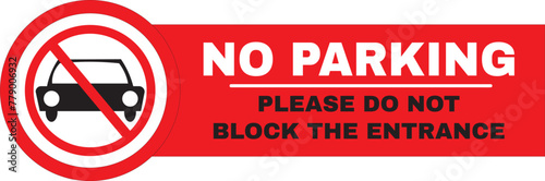 No parking sign vector.eps