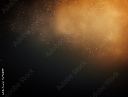 Tan black glowing grainy gradient background texture with blank copy space for text photo or product presentation 