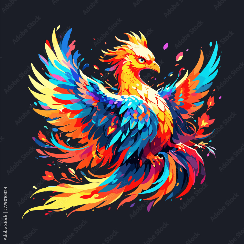 Obraz premium Spectacular Colorful Bird Vector