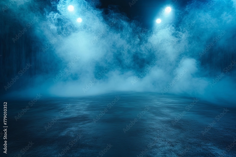 Blue smoke background