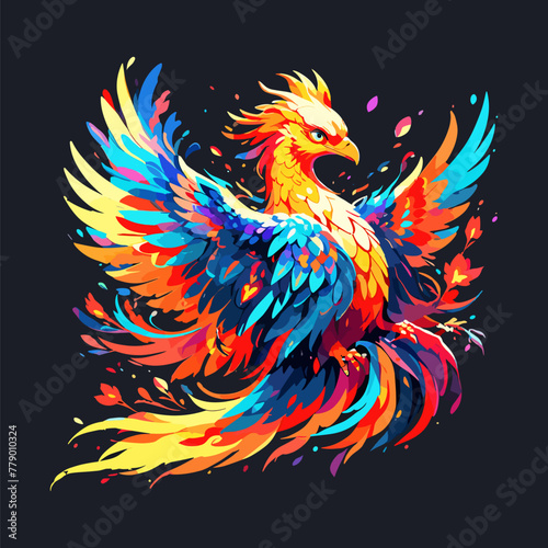 Spectacular Colorful Bird Vector