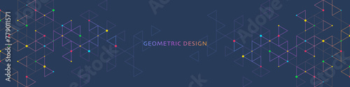 Abstract vector background with a geometric pattern of triangle shapes. Graphic design element 