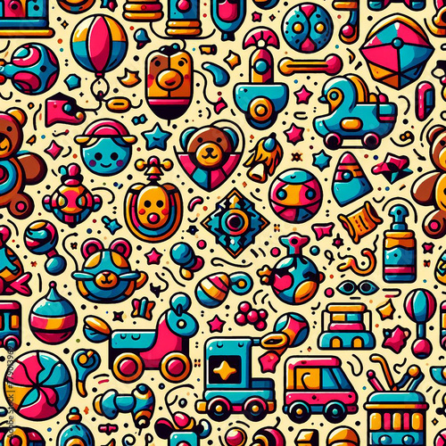 colorful cute baby and children patterns 