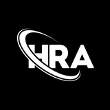 HRA logo. HRA letter. HRA letter logo design. Initials HRA logo linked with circle and uppercase monogram logo. HRA typography for technology, business and real estate brand.