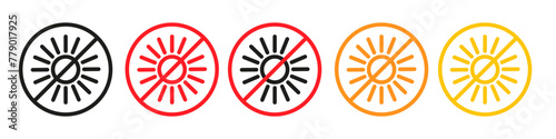 Sun Obscured Icon Indicating a Day Without Sunlight and Warmth