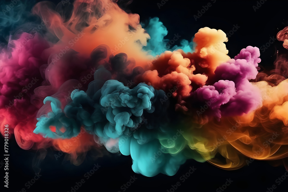 Colorful smoke 