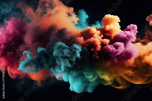 Colorful smoke 