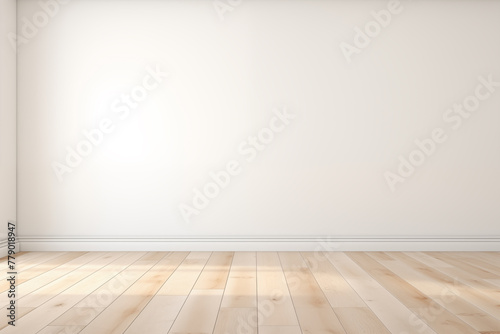empty room with wooden wall