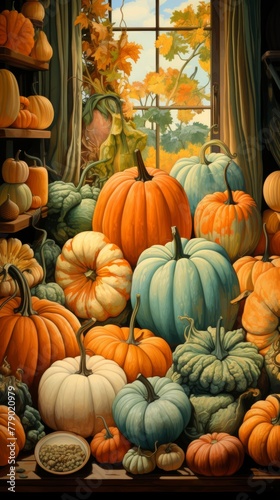 A Plethra of Pumpkins and Gourds of Every Size and Color