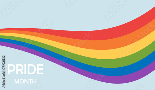 Pride Background with LGBTQ Pride Flag Colours. Rainbow wallpaper Pride mounth