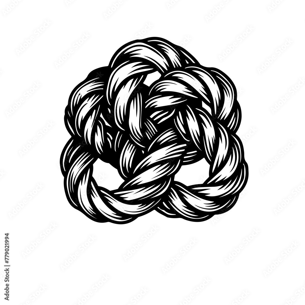 Complex intertwined strands Logo Design