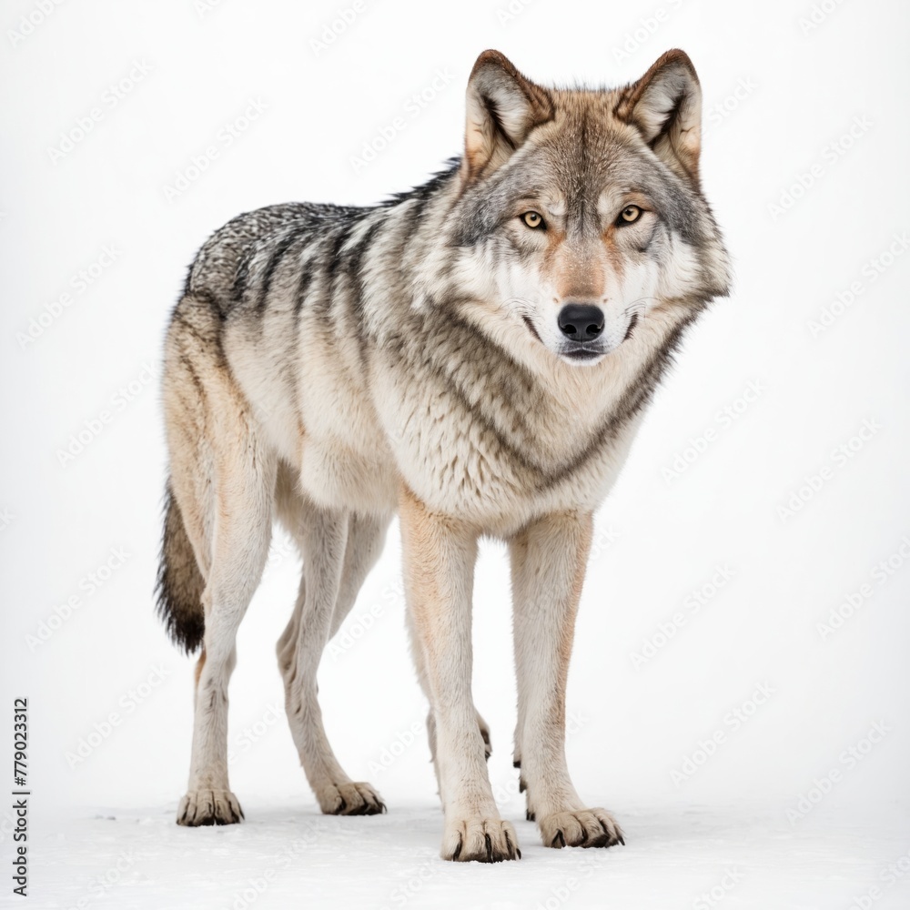 wolf isolated on a white background