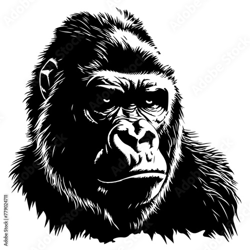 Silverback Gorilla Logo Design