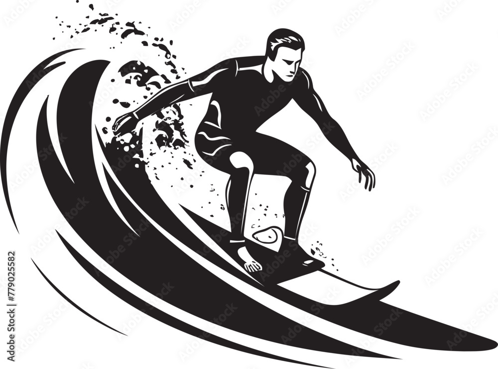Sea Seeker Dynamic Surfer Vector Logo Design Crest Chaser Vector Icon Logo of a Surfer Pursuing the Perfect Wave Sea Seeker Dynamic Surfer Vector Logo Design Crest Chaser Vector Icon Logo of a Surfer Pursuing the Perfect Wave