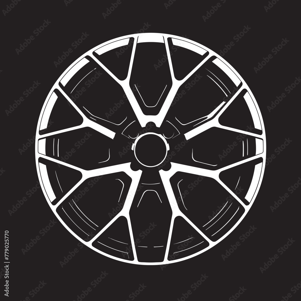 Fototapeta premium Wheel Whiz Smart Alloy Wheel Vector Logo Design Alloy Ascend Elevated Wheel Vector Logo Icon