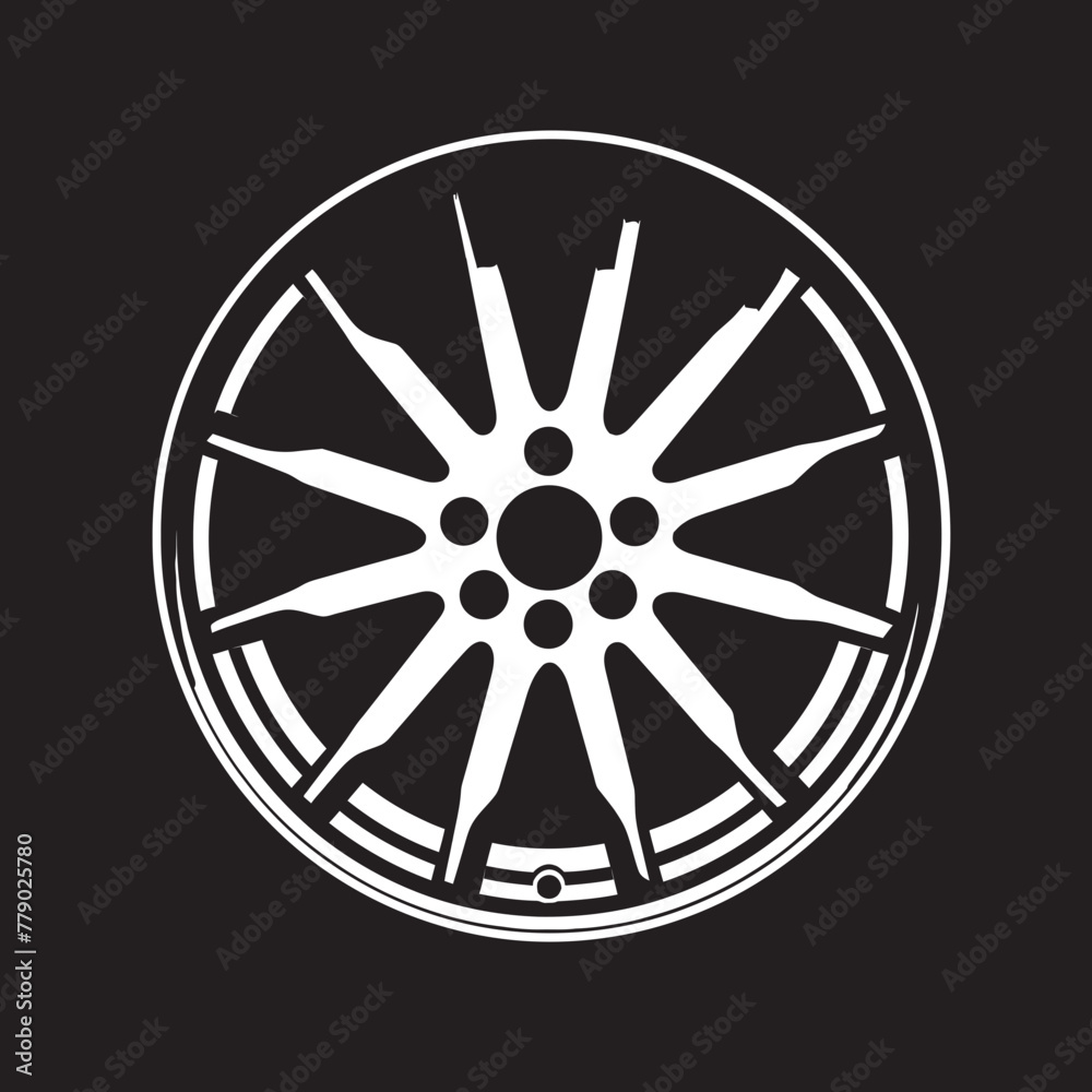 Alloy Essence Vector Logo Design Icon for Wheel Enthusiasts Precision Spin Sleek Alloy Wheel Vector Logo Alloy Essence Vector Logo Design Icon for Wheel Enthusiasts Precision Spin Sleek Alloy Wheel Vector Logo