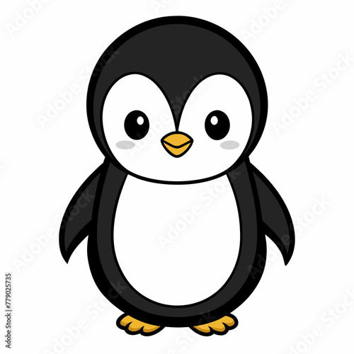 penguin on a white background