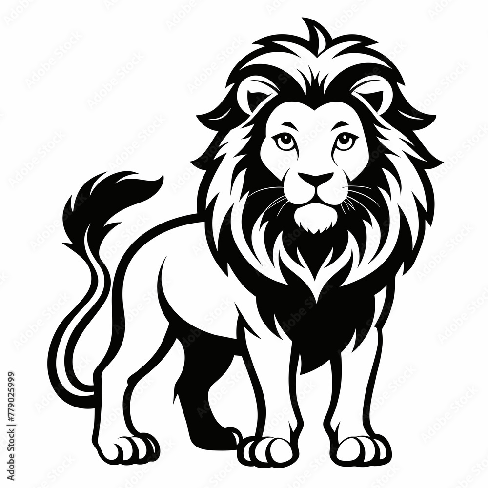 lion illustration vector illustration