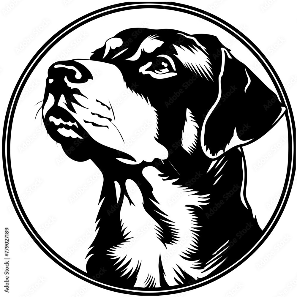 Sniffing Dog Logo Design