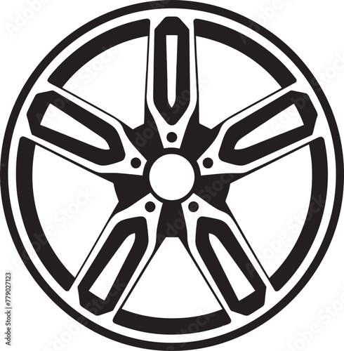 Wheel Wizardry Magical Alloy Wheel Vector Logo Design Alloy Aesthetics Artistic Wheel Vector Logo Icon