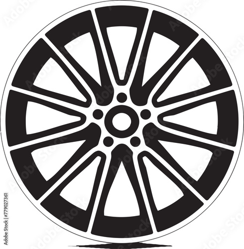 Shimmer Shine Reflective Alloy Wheel Vector Logo Design Alloy Aspire Inspirational Wheel Vector Logo Icon