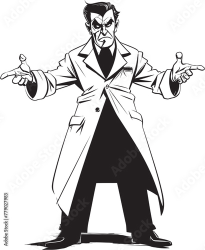 Doctors Wrath Vibrant Doctor Icon in Vector Furious Care Intense Doctor Vector Design