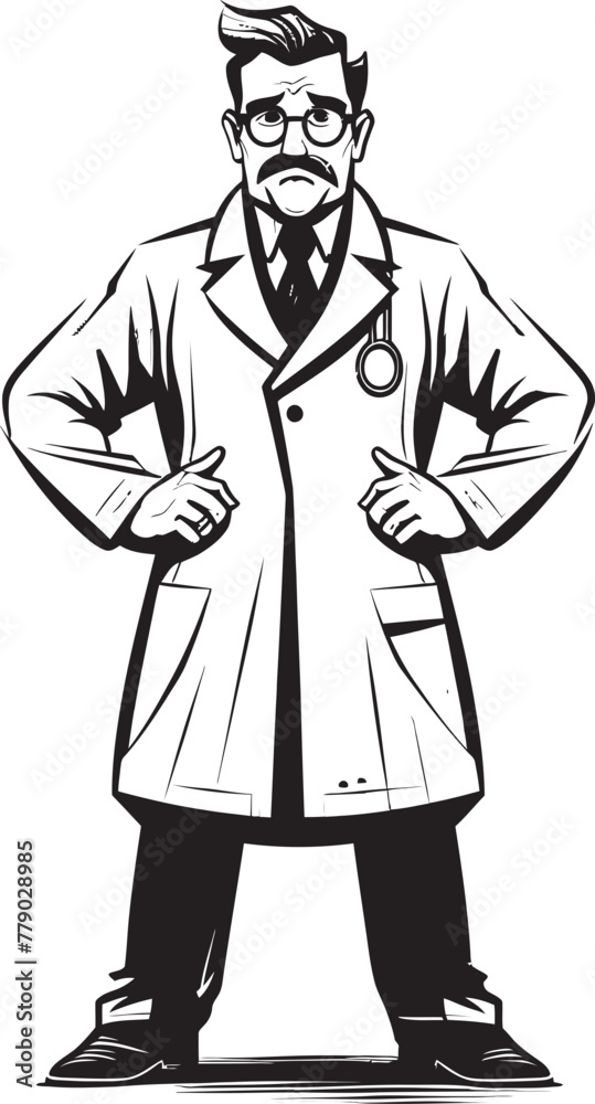 Wrathful Wisdom Dominant Doctor Vector Logo Design Furious Brilliance Dynamic Doctor Vector Logo Icon Wrathful Wisdom Dominant Doctor Vector Logo Design Furious Brilliance Dynamic Doctor Vector Logo Icon
