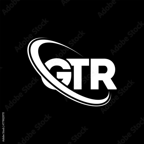 GTR logo. GTR letter. GTR letter logo design. Initials GTR logo linked with circle and uppercase monogram logo. GTR typography for technology, business and real estate brand.