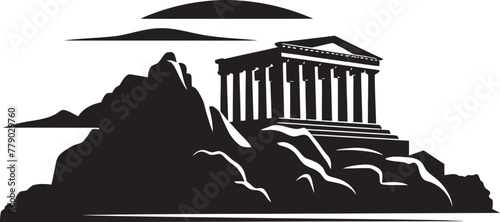 Vector Designs of Ancient Greek Architectural Icons Classic Revival Greek Architectural Symbols in Vector Eternal Inspiration
