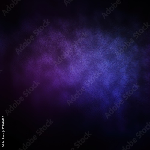 Violet black glowing grainy gradient background texture with blank copy space for text photo or product presentation