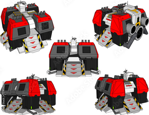 nuclear radiator industrial machine drawing vector design sketch illustration