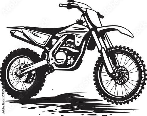 Extreme Terrain Tamer Dirt Bike Emblem in Vector Design Velocity Vanguard Dirt Bike Vector Logo Design for Speedsters