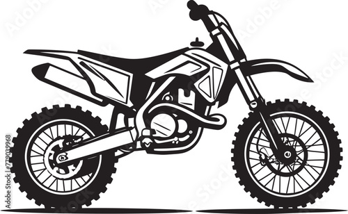 Off Road Excitement Vector Logo Design Featuring a Dirt Bike Enduro Expeditions Dirt Bike Emblem in Vector Design