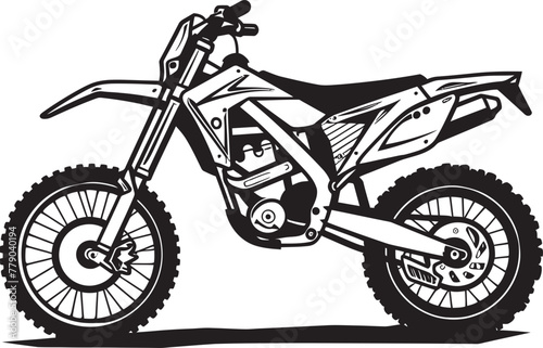 Dirt Bike Domination Iconic Vector Logo Design for Bike Enthusiasts Trail Conqueror Dirt Bike Vector Icon for Trail Blazers