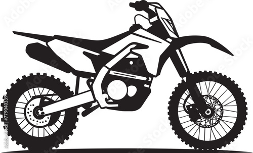 Enduro Excursion Vector Design with Dirt Bike Illustration Adrenaline Rush Dirt Bike Vector Logo Design for Extreme Sports Fans