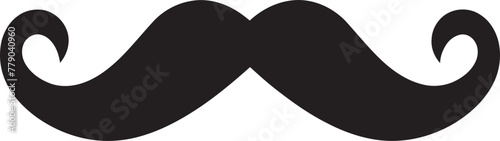 Artistic Allegiance Expressive Doodle Moustache Icon in Vector Logo Retro Refinement Classic Doodle Moustache Emblem in Vector Logo