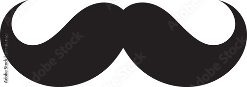 Elegant Evolution Sophisticated Doodle Moustache Vector Logo Design Retro Rendezvous Nostalgic Doodle Moustache Icon in Vector Logo