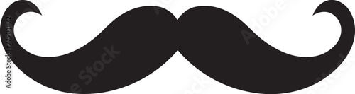 Bold Brilliance Eye Catching Doodle Moustache Vector Logo Design Artistic Allegiance Expressive Doodle Moustache Icon in Vector Logo