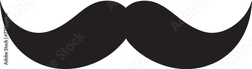 Artistic Allegiance Expressive Doodle Moustache Icon in Vector Logo Retro Refinement Classic Doodle Moustache Emblem in Vector Logo