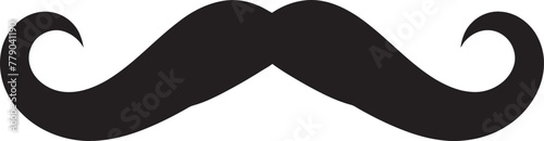 Retro Reverie Nostalgic Doodle Moustache Icon in Vector Logo Whimsical Moustache A Doodle Vector Logo Design Icon